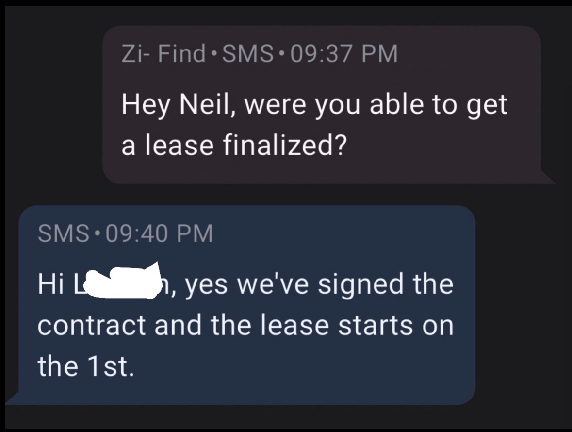 Client result screenshot